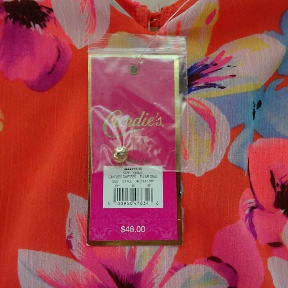 NWT Candie's Dress Floral Party Cocktail Prom S - Picture 7 of 13